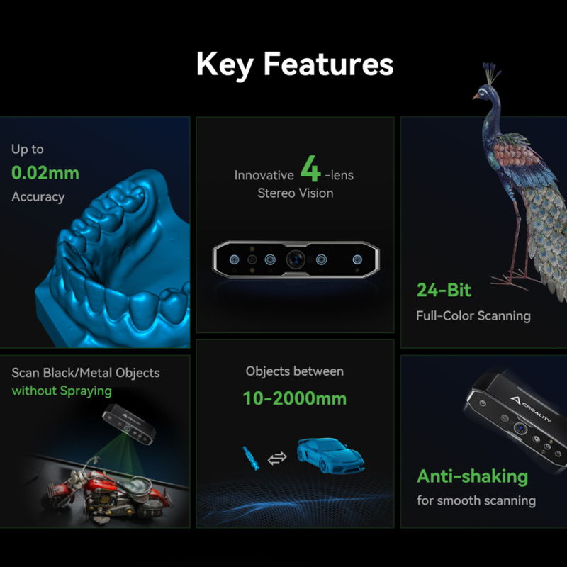 Creality CR-Scan Otter 3D-High-Precision,Portable and Versatile