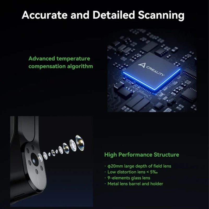 Creality CR-Scan Raptor 3D Scanner-Advanced 3D Scanning Technology
