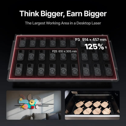 XTool P3 (Versatile Bundle)80W Flagship CO2 Laser Cutter With Intelligent Automation
