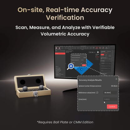 Revopoint MetroY Ultra (CMM Edition):High Performance Wireless 3D Scanner For Small To Medium Workpieces