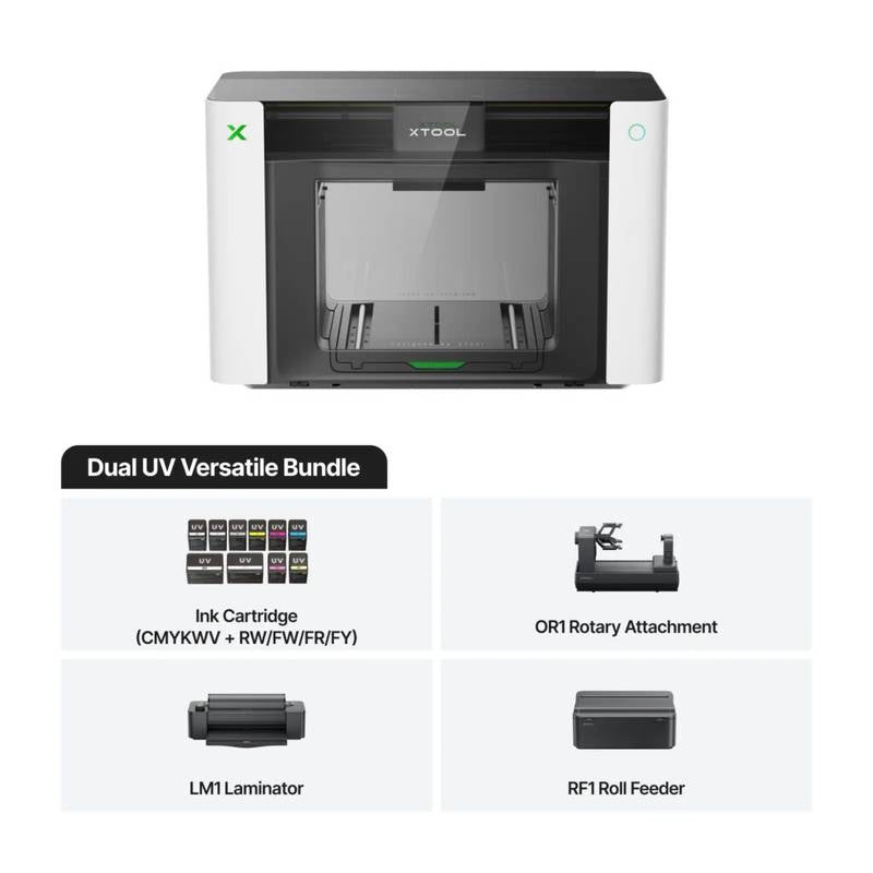 xTool 01 Omni Printer Dual UV Versatile Bundle