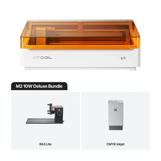 XTool M2 Color Craft Laser Cuter& Engraver 10w Deluxe Bundle