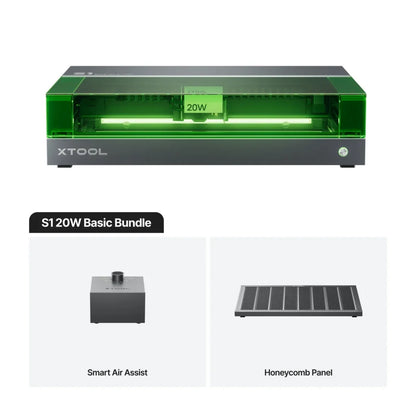 xTool S1 20W Enclosed Diode Laser Cutter & Engraver  (Basic Bundle)