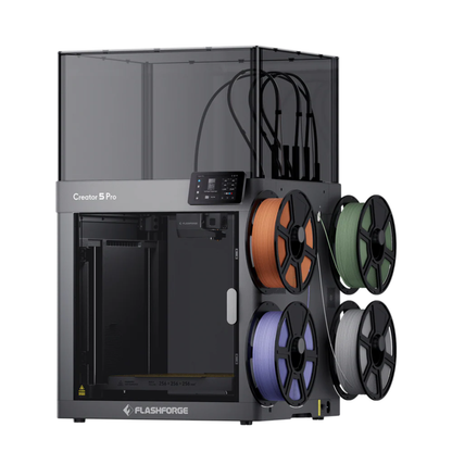 Flashforge Creator 5 Pro 4- Toolheads Enclosed Multi-Conor 3D Printer