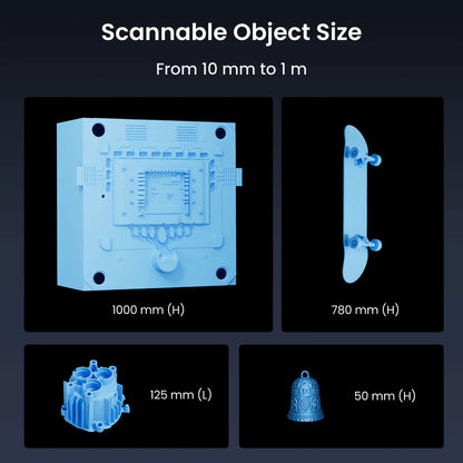 Revopoint MetroY-Best Wireless Blue Laser 3D Scanners for Small &Medium Workpieces