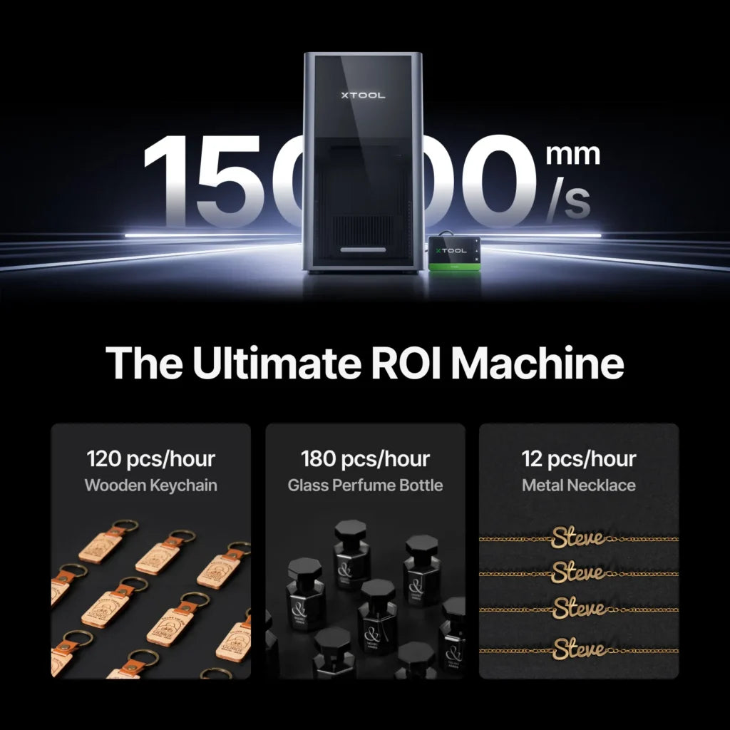 XTool F2Ultra Deluxe Bundle-World’s First Dual-Laser Engraving Machine(60W MOPA+40W Diode)