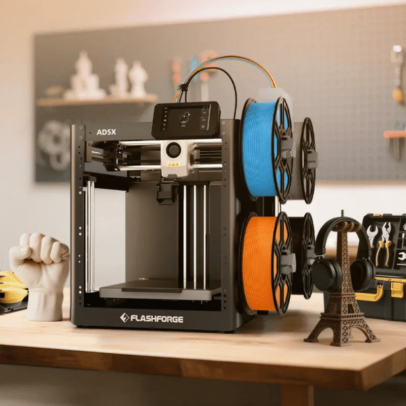 Flashforge AD5X High Speed Multi Color 3D Printer - 4 Colour Printing