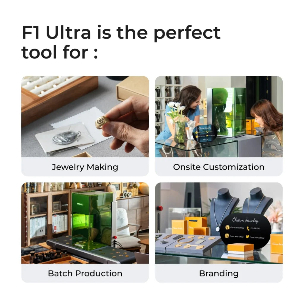 xTool F1 Ultra+Conveyor 20W Fiber & Diode Dual Laser Engraver