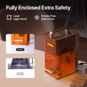XTool F2 Dual Laser Engraver|Portable 15W Diode+5W IR Metal Engraver (Deluxe Bundle)