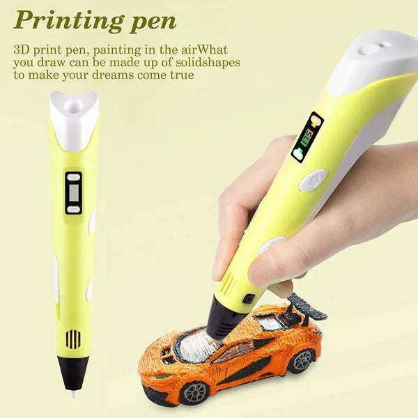 3D Pen For Kids | 3D Printing Pen With Yellow Color