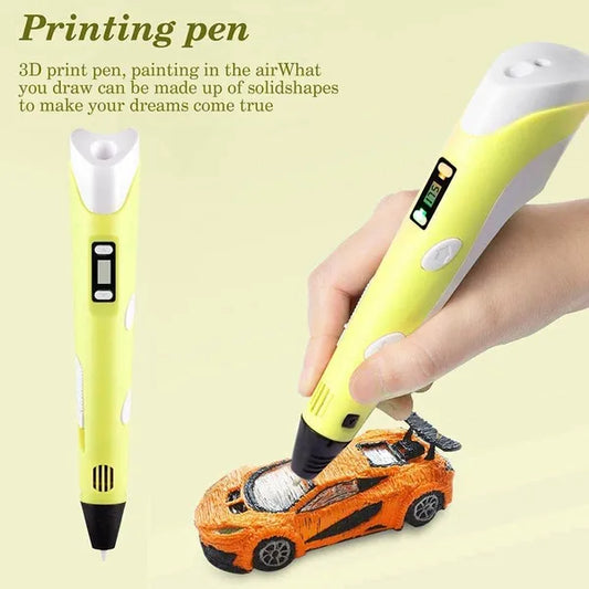 3D Pen For Kids | 3D Printing Pen With Yellow Color