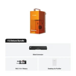 XTool F2 Dual Laser Engraver|Portable 15W Diode+5W IR Metal Engraver (Deluxe Bundle)
