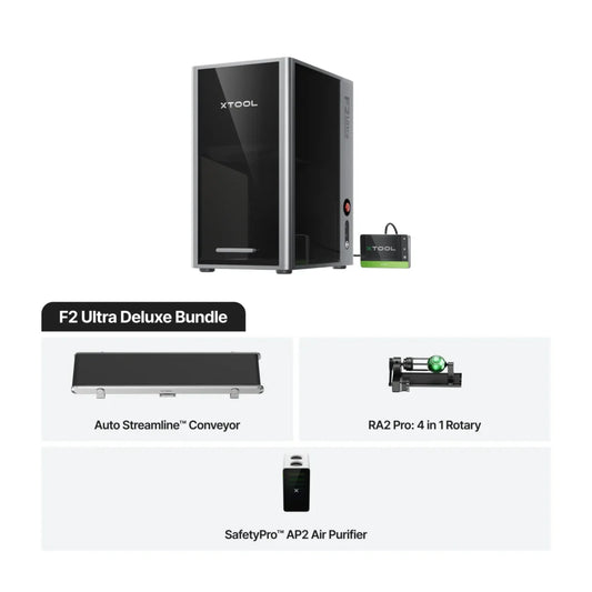 xTool F2 Ultra (Single)Deluxe Bundle: India’s First 60W MOPA Single Layer Engraving Machine