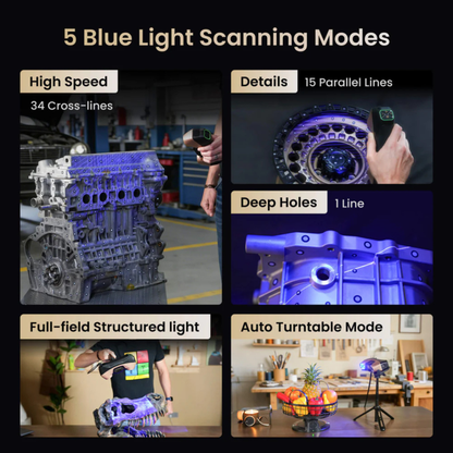 Revopoint MetroY Ultra (Standard Edition): High Perform Wireless 3D Scanner For Small To Medium Workpieces