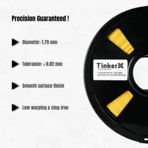 TinkerX PLA Matte Amber Yellow