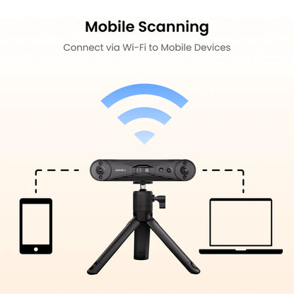 Revopoint INSPIRE 2(Premium Edition):Wireless Infrared Laser & Structured Light 3D Scanner|Multi Line Lasers,Outdoor Scanning
