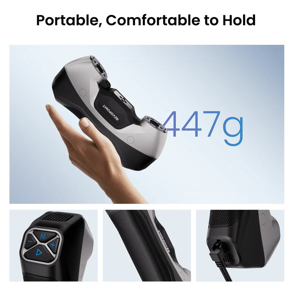 Revopoint MetroY-Best Wireless Blue Laser 3D Scanners for Small &Medium Workpieces