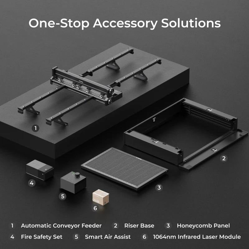 xTool S1 20W RA2 Pro Enclosed Diode Laser Cutter & Engraver (Rotary Bundle)