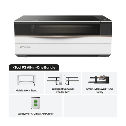 XTool P3 (All in One Bundle)80W Flagship CO2 Laser Cutter With Intelligent Automation