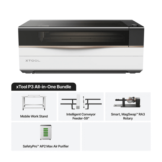 XTool P3 (All in One Bundle)80W Flagship CO2 Laser Cutter With Intelligent Automation