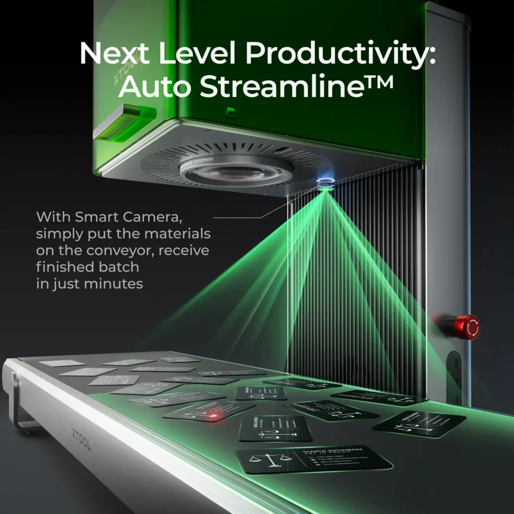 xTool F1 Ultra+Conveyor 20W Fiber & Diode Dual Laser Engraver