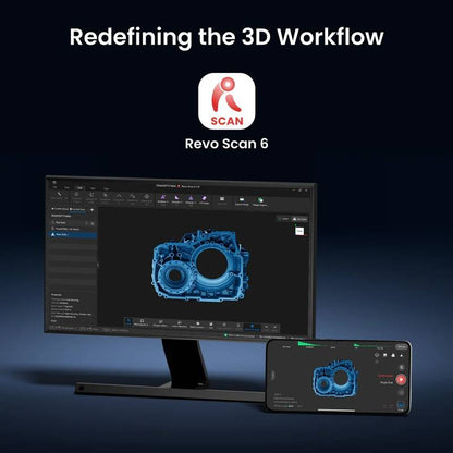 Revopoint Pop 4 (Standard Edition):5 in 1 Versatile 3D Scanner with Blue Laser & Infrared Light