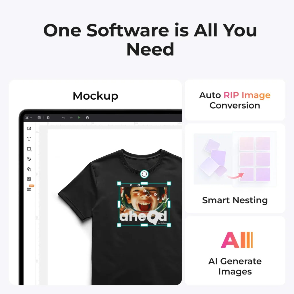 XTool Apparel Printer (All-in-one Bundle)-DTF Printer For T-Shirts,Hoodies,Bags& Fabric Printing