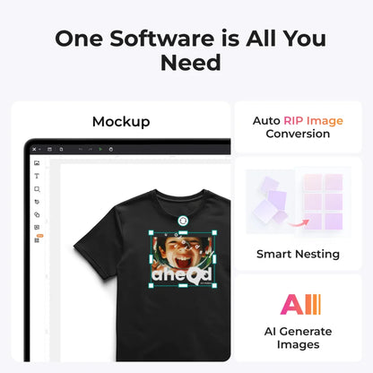 XTool Apparel Printer (All-in-one Bundle)-DTF Printer For T-Shirts,Hoodies,Bags& Fabric Printing