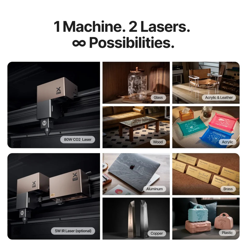 XTool P3 (Versatile Bundle)80W Flagship CO2 Laser Cutter With Intelligent Automation