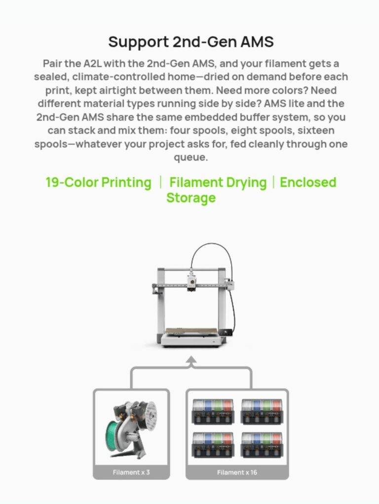 Bambu Lab A2L 3D Printer