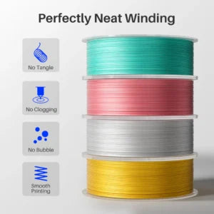 Elegoo Silk PLA Filament Silk Silver