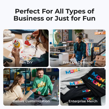 XTool Apparel Printer (All-in-one Bundle)-DTF Printer For T-Shirts,Hoodies,Bags& Fabric Printing