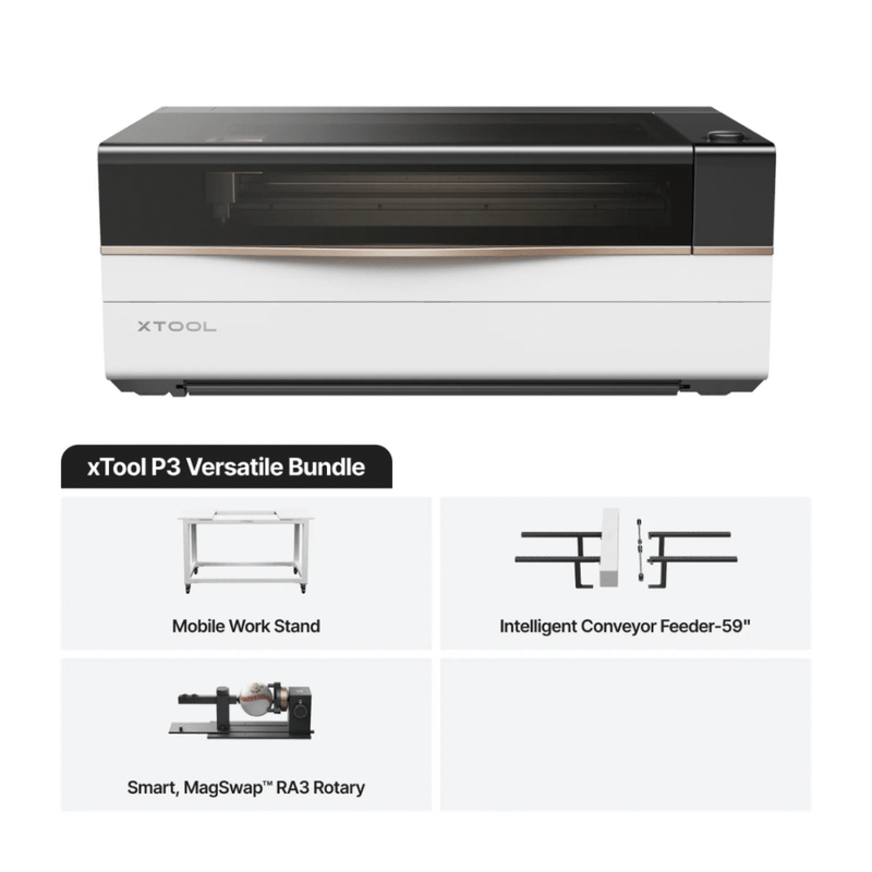 XTool P3 (Versatile Bundle)80W Flagship CO2 Laser Cutter With Intelligent Automation